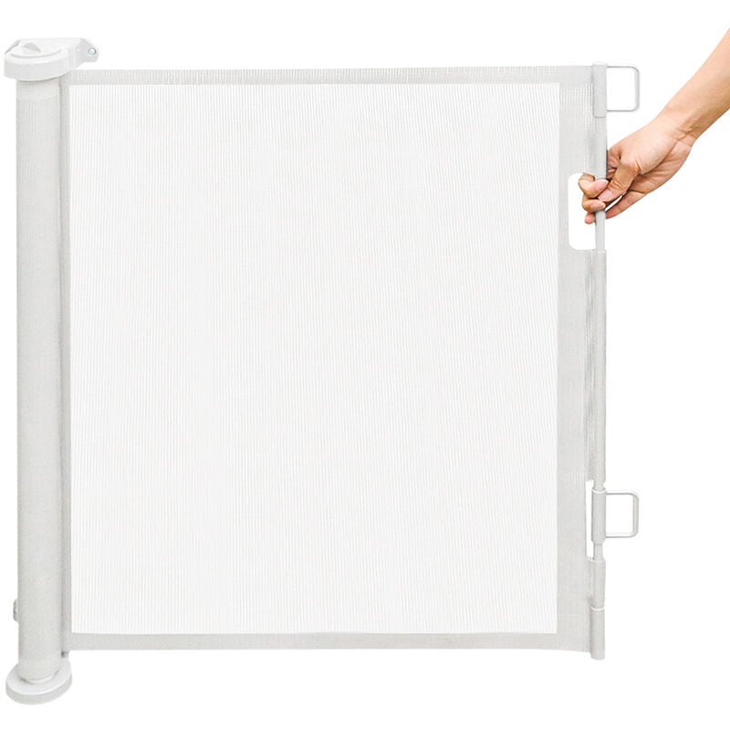 foto del prodotto haloyo cancelletto di sicurezza per cani ,cancello per scale retrattile per bambino,cancello bambini adatto per scale, corridoi,interni ed