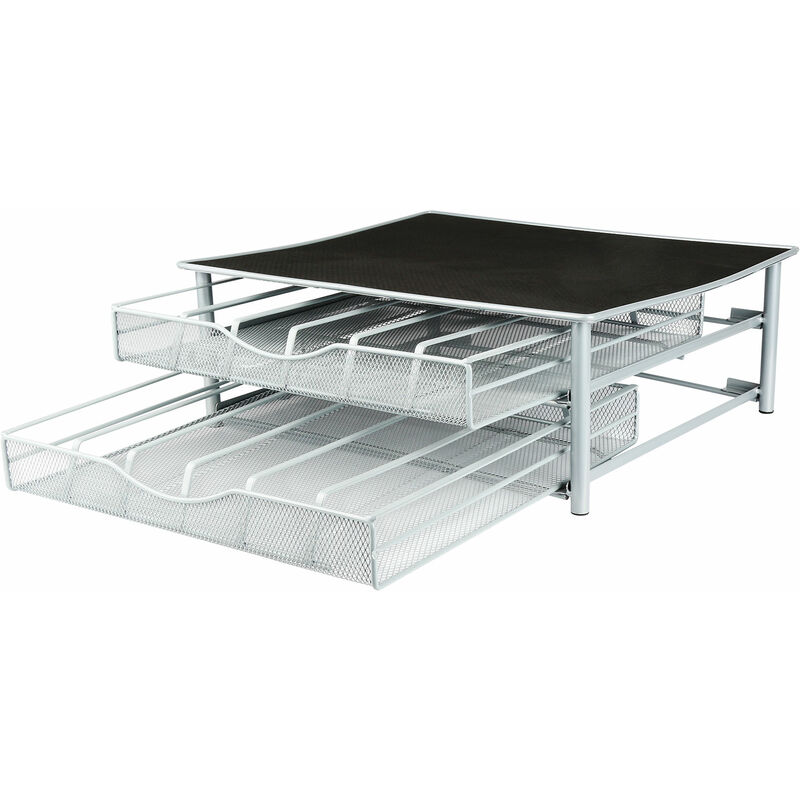 foto del prodotto haloyo cassetto porta capsule da 72 pezzi, organizer per conservare capsule caff , cassetto capsule, distributore capsule, porta capsule in metallo