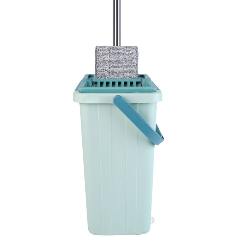 foto del prodotto haloyo maniglia a scomparsa flat mop mop floor duster convenient lavapavimenti hands free squeeze separati lazy mop strumento di pulizia set 1