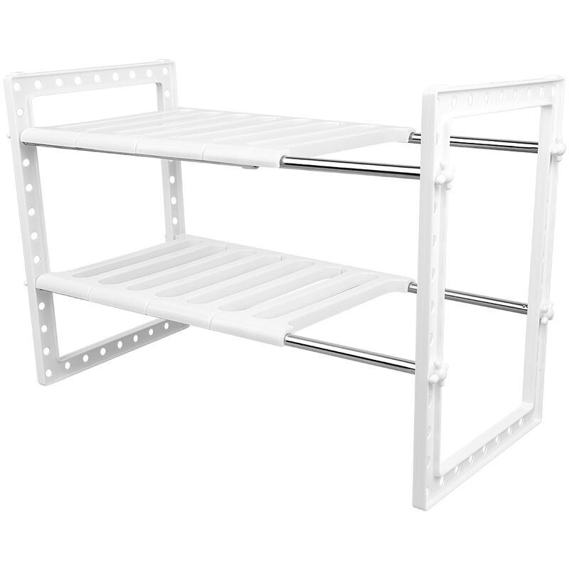 foto del prodotto haloyo organizzatore portaoggetti estensibile sotto lavello per ripiano portaoggetti per cucina, bagno, camera da letto, soggiorno, lunghezza