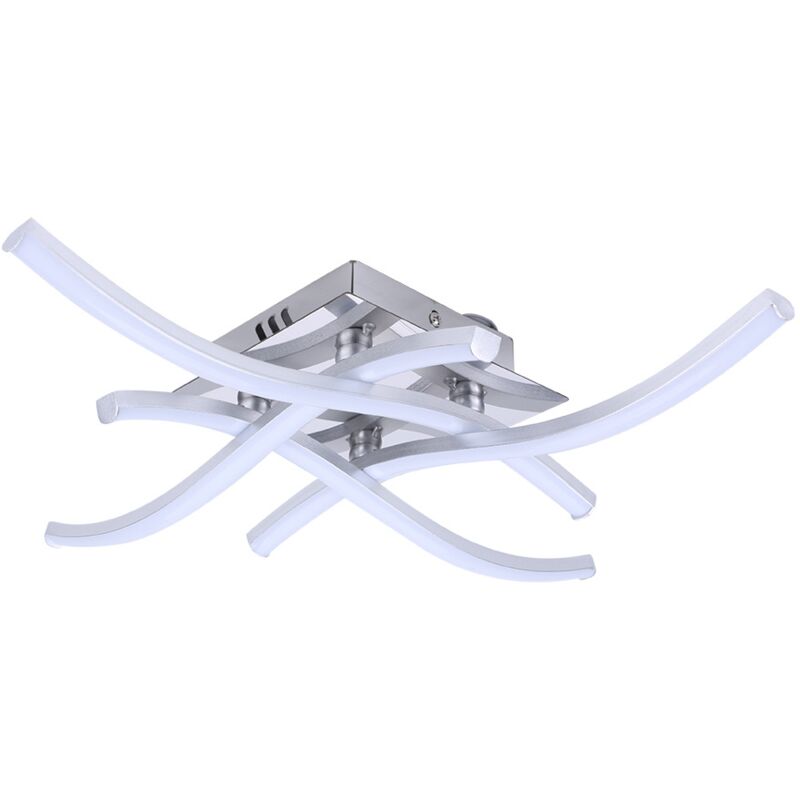 foto del prodotto haloyo plafoniera led, plafoniera ad onda,led integrati 24w 2.000lm, dimensione 4810cm,lampada da soffitto per salotto o cucina, finitura