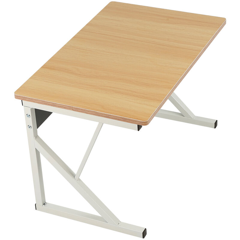 foto del prodotto haloyo scaffale mensola cucina mobiletto porta microonde ripiano metallo legno 54x35x34,5cm, color legno