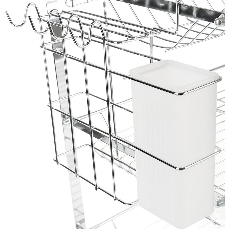 foto del prodotto haloyo scolapiatti a 3 strati supporto per tazze e scolaposate,, da cucina, scolapiatti 422549cm