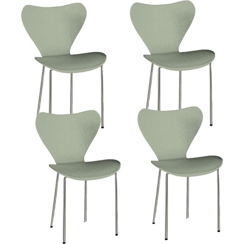foto del prodotto haloyo set di 4 sedie da pranzo sedie da cucina in plastica per uso domestico e in ufficio verde
