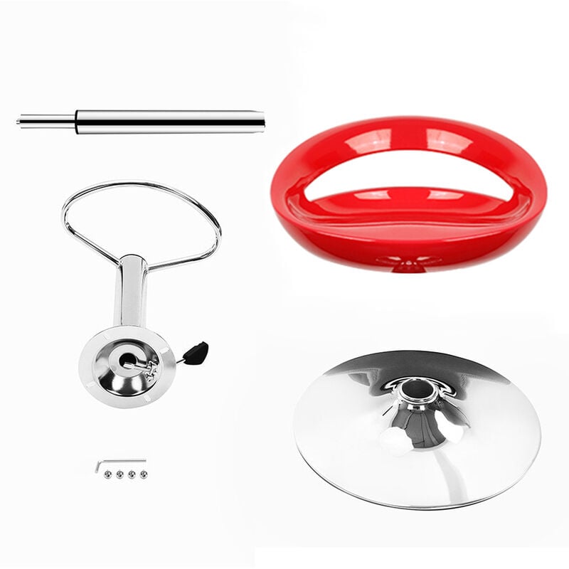 foto del prodotto haloyo set di 4 sgabelli da bar di design in plastica abs, seggioloni con schienale e poggiapiedi, girevole a 360 , altezza regolabile, gamba