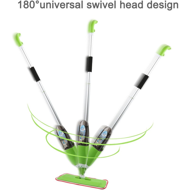 foto del prodotto haloyo spray mop spray, panno in microfibra con spruzzatore, verde