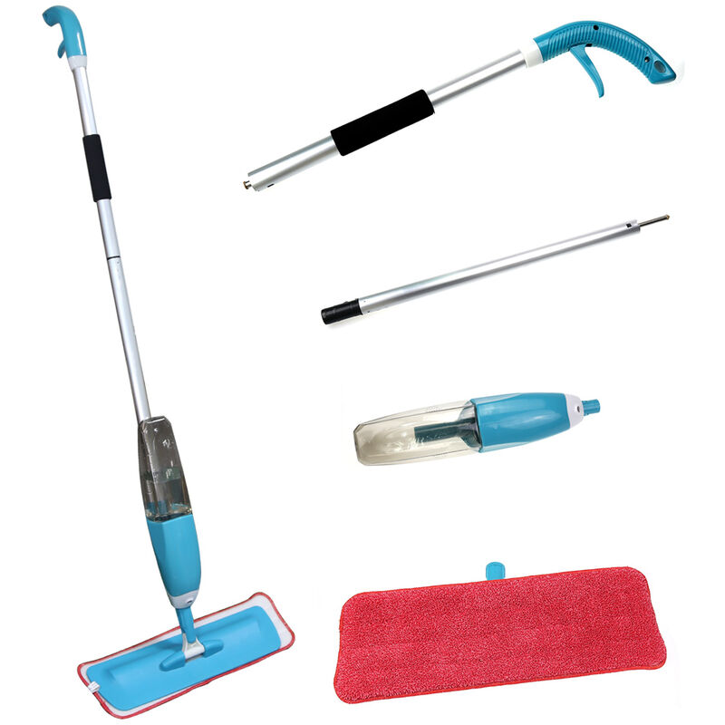 foto del prodotto haloyo spray mop sprayer, mop mop in microfibra con spruzzatore, blu