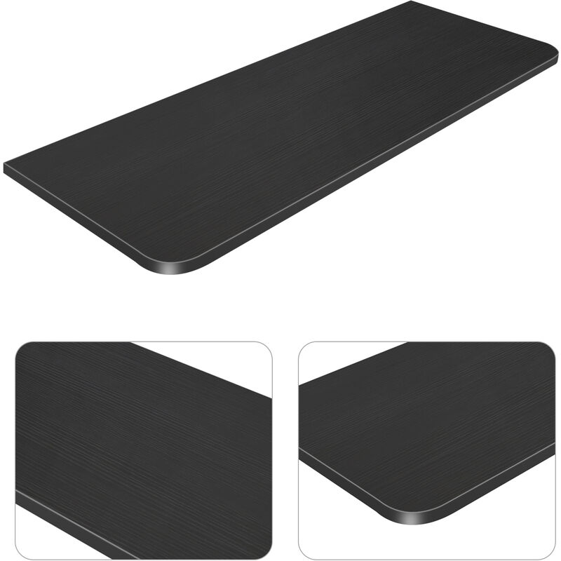 foto del prodotto haloyo tavolo pieghevole da parete, scrivania pieghevole per computer in legno massello, tavolo ribaltabile da parete, 80 x 50 x 1,6 cm,nero