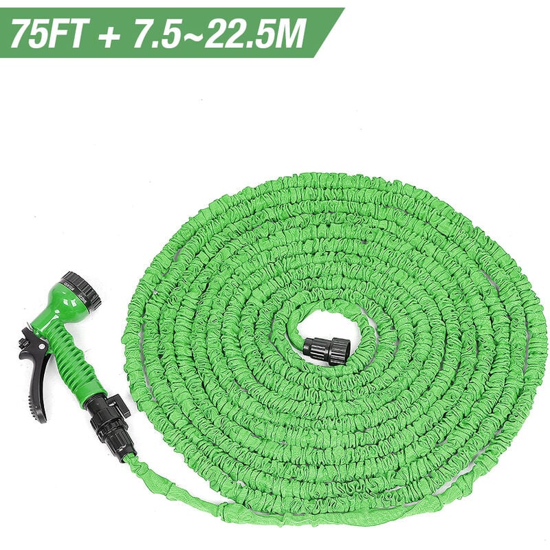 foto del prodotto haloyo tubo da giardino espandibile , tubo da giardino flessibile da 75 piedi, verde