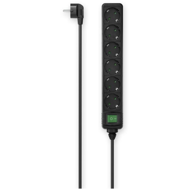 foto del prodotto hama 00223010 presa elettrica intelligente 6 presa e ac 1,4 m