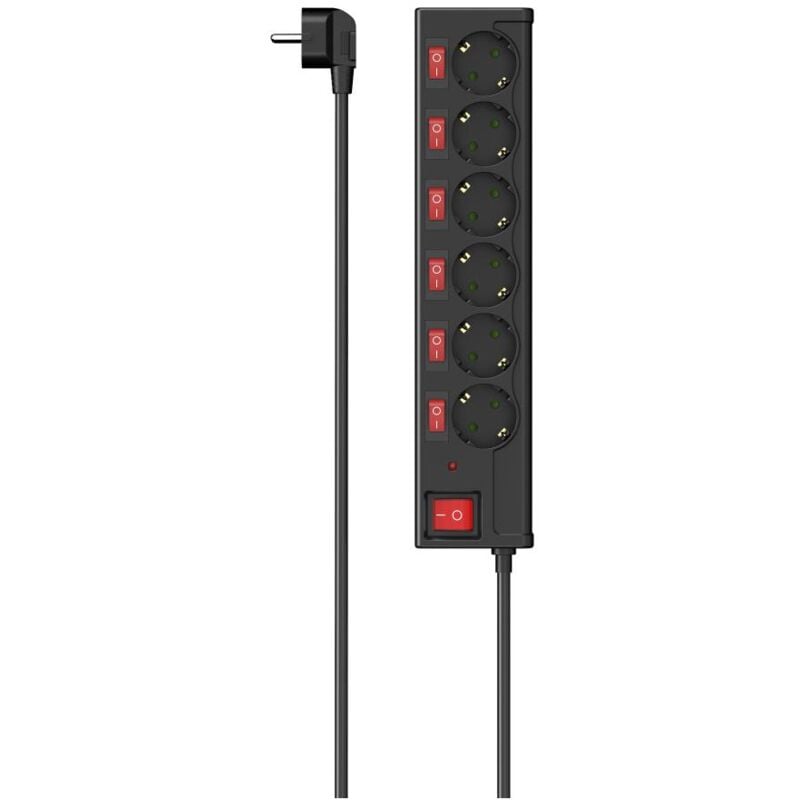 foto del prodotto hama 00223158 presa elettrica intelligente 6 presa e ac 1,4 m 3680 w