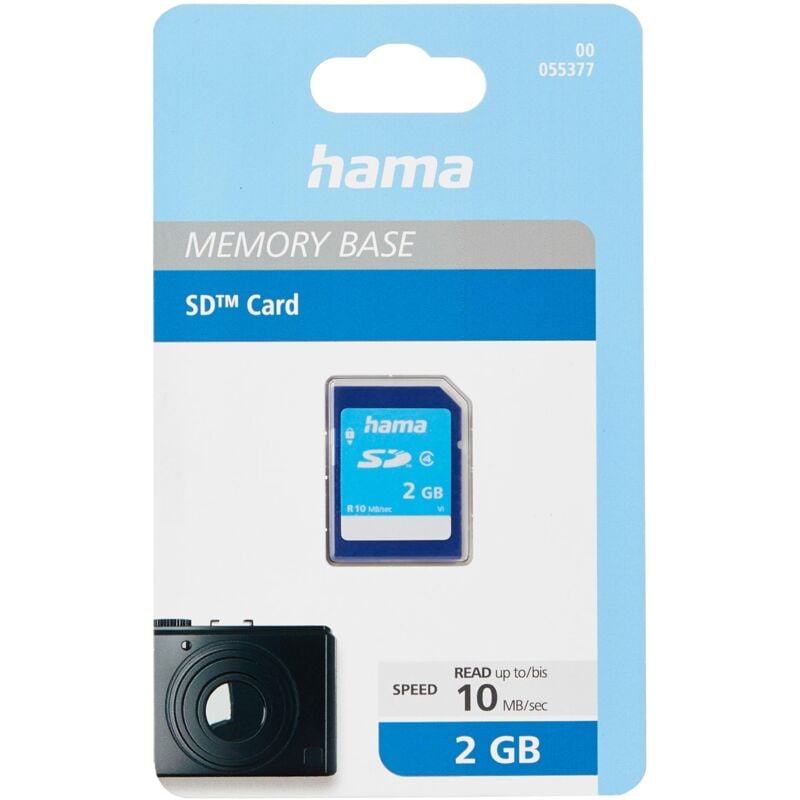 foto del prodotto hama 55377 scheda sd, 2 gb, colori assortiti