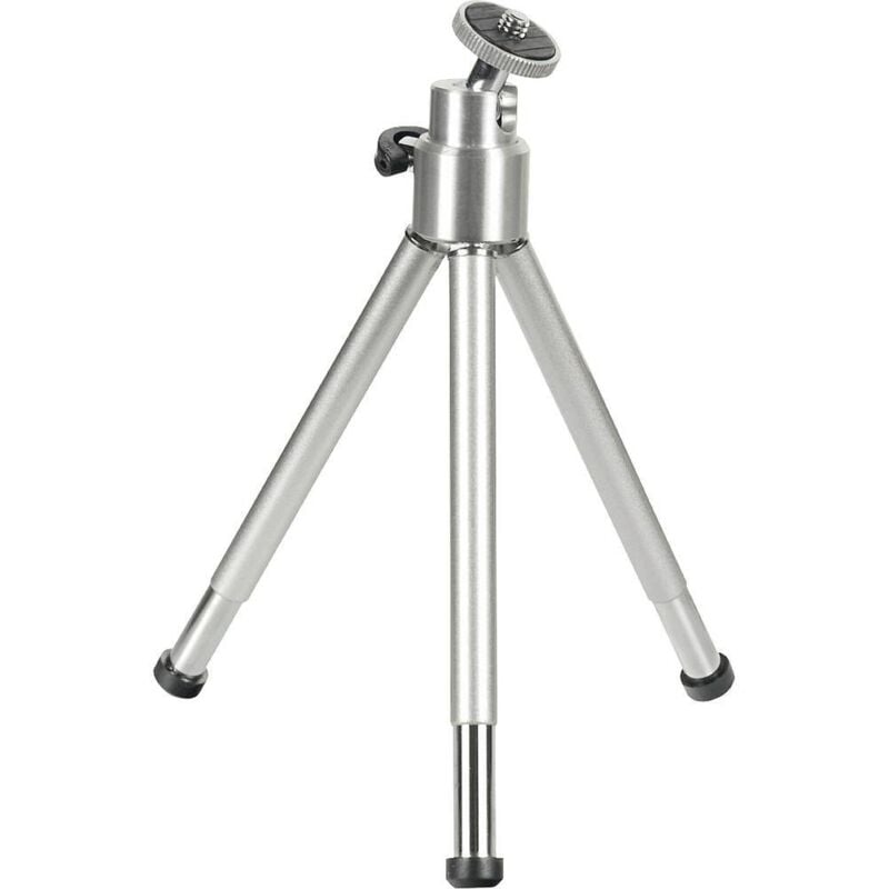 foto del prodotto hama ball l ministativo 1 4 pollice altezza operativa 14 21 cm argento testa a sfera