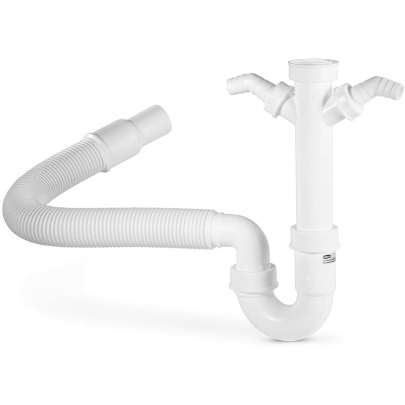 foto del prodotto hama kit idraulico sifone, pvc, bianco