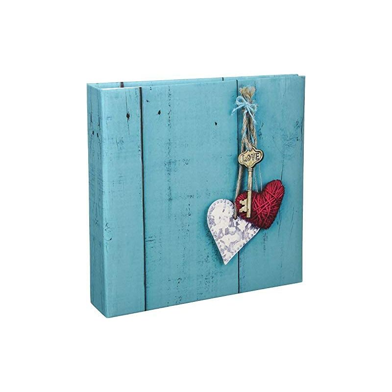 foto del prodotto hama rustico lila album fotografico e protezione album fotografico lilla, 100 fogli, 10 x 15, 200 fogli, 220 mm, 225 mm 