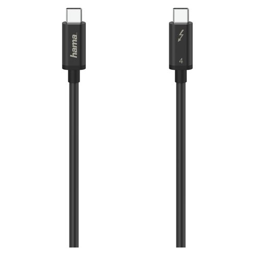 foto del prodotto hama usb c 0,8 m 40 gbit s nero