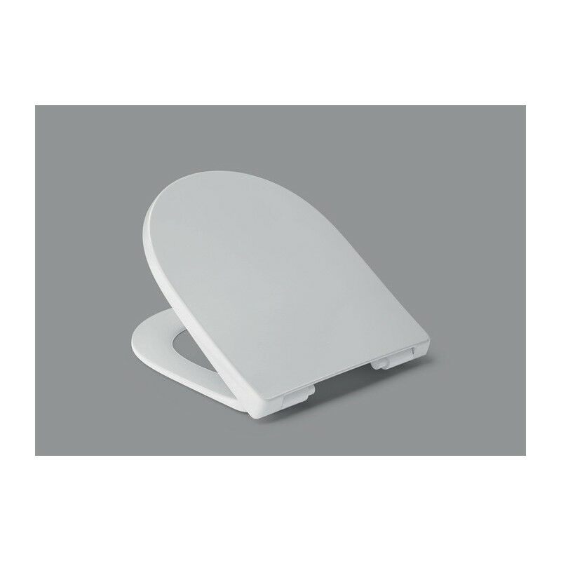 foto del prodotto hamberger - gridando wc lopata softclose pre. bianco con cerniera in acciaio inossidabile c0102g