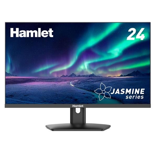 foto del prodotto hamlet monitor 23.8 led ips flat hm24jf v full hd 1920x1080 tempo di risposta 5ms