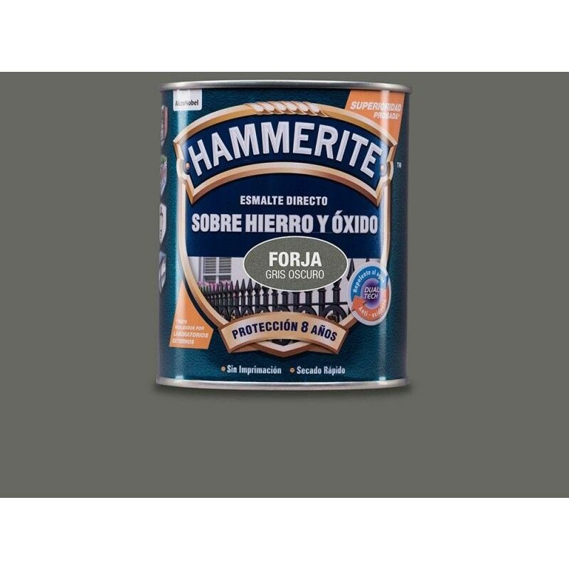 foto del prodotto hammerite smalto metallico forge grigio scuro 0.750l 5093211