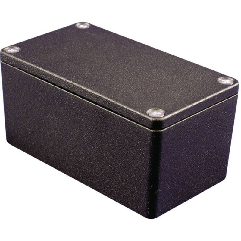 foto del prodotto hammond electronics 1550z102bk contenitore universale 90 x 36 x 30 alluminio nero 1 pz.