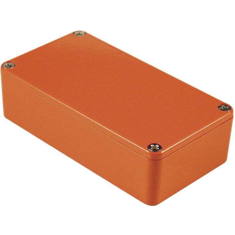 foto del prodotto hammond electronics 1590bor contenitore universale 111.5 x 59.5 x 31 alluminio arancione 1 pz.