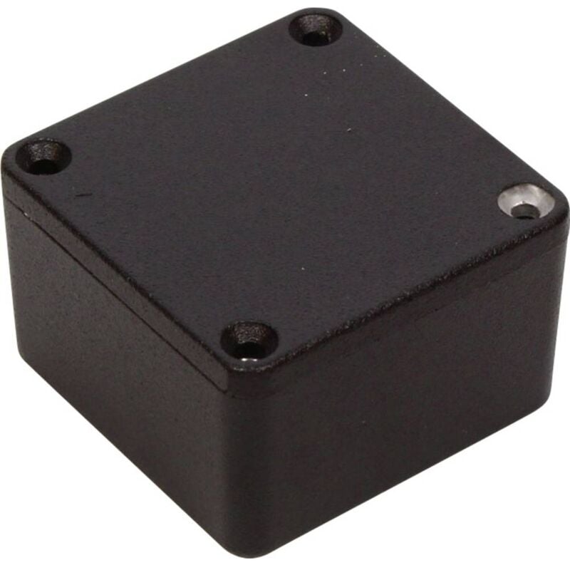 foto del prodotto hammond electronics 1590mmbk contenitore universale 50 x 50 x 31 alluminio nero 1 pz.