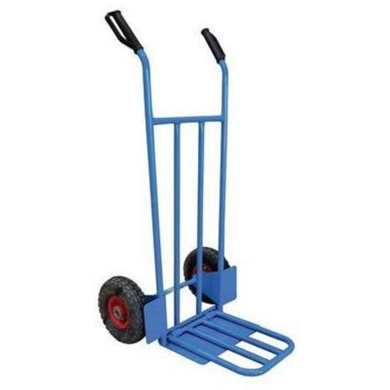 foto del prodotto hand bravetta carrello portacasse sponda pneum. mm 255x75 d.metallo f.mm 20 cm 119x47
