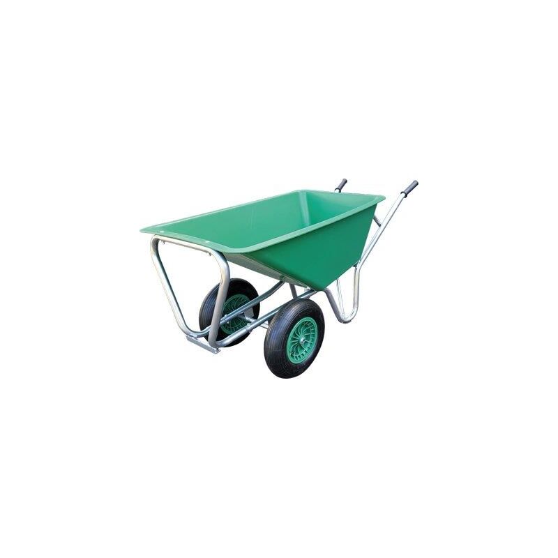 foto del prodotto hand carriola big two prof tel. galvanizzato vasca ppl lt 130 ruota mm 390x90