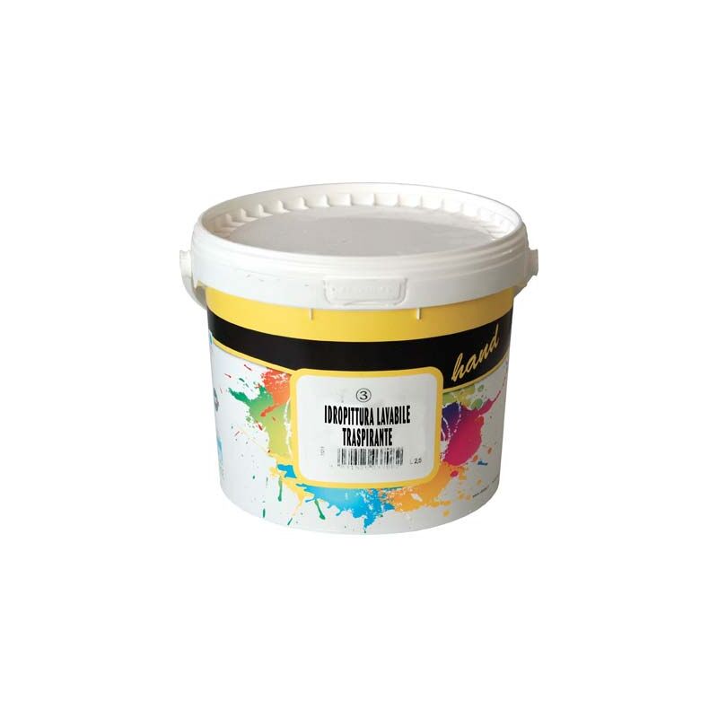 foto del prodotto hand idropittura lavabile bianco lt 2,5