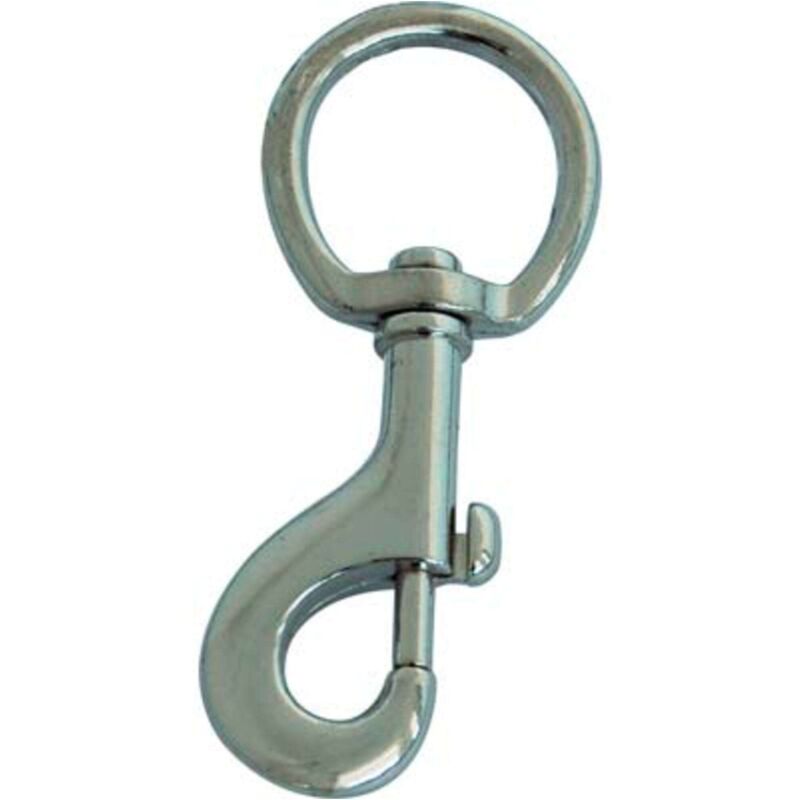foto del prodotto hand moschettone redine ottone nichelato girello l.mm 121 11 4