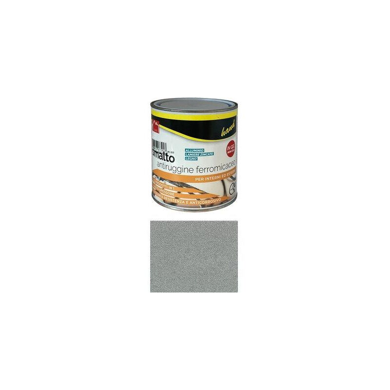 foto del prodotto hand smalto antiruggine ferromicaceo grigio chiaro ml 750