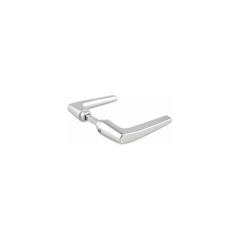 foto del prodotto handlock maniglia con serratura in alluminio argento con quadro da 8 mm