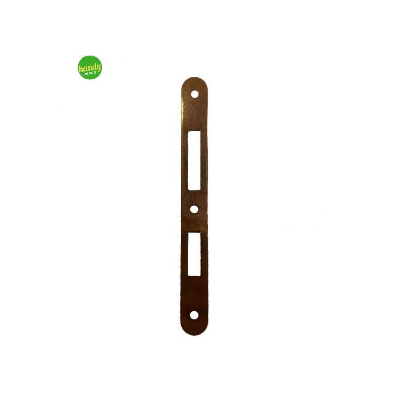 foto del prodotto handyfaidate contropiastra per serratura handy b.t. patent interasse 70 mm bronzato