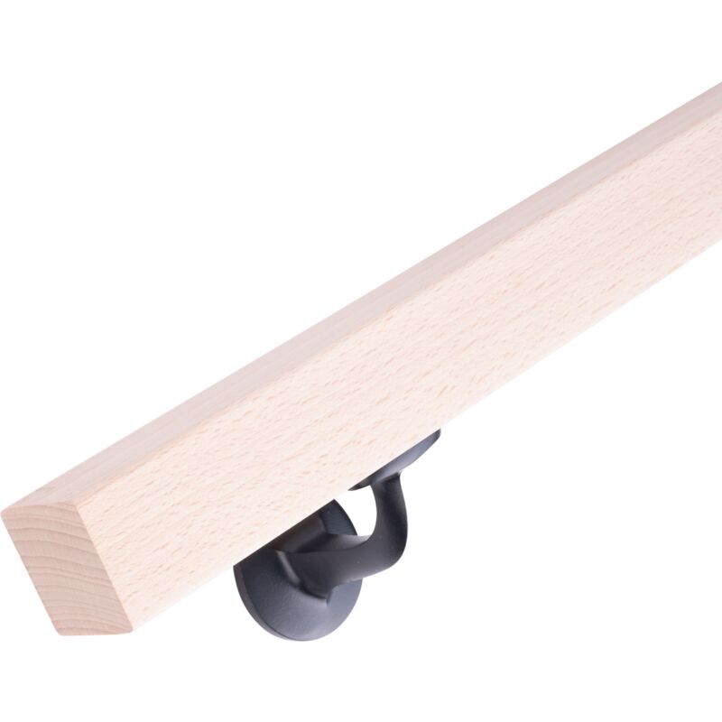 foto del prodotto handystairs corrimano legno corrimano quadrate 40x40 mm faggio 200 cm