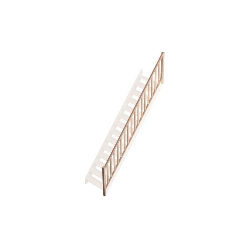 foto del prodotto handystairs pasamanos para escalera recta vega, madera de pino