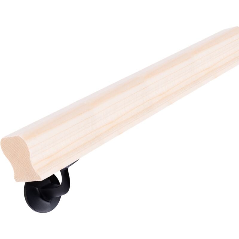 foto del prodotto handystairs ringhiera per scale in legno home profilo serratura 50 x 50 mm faggio 200 cm