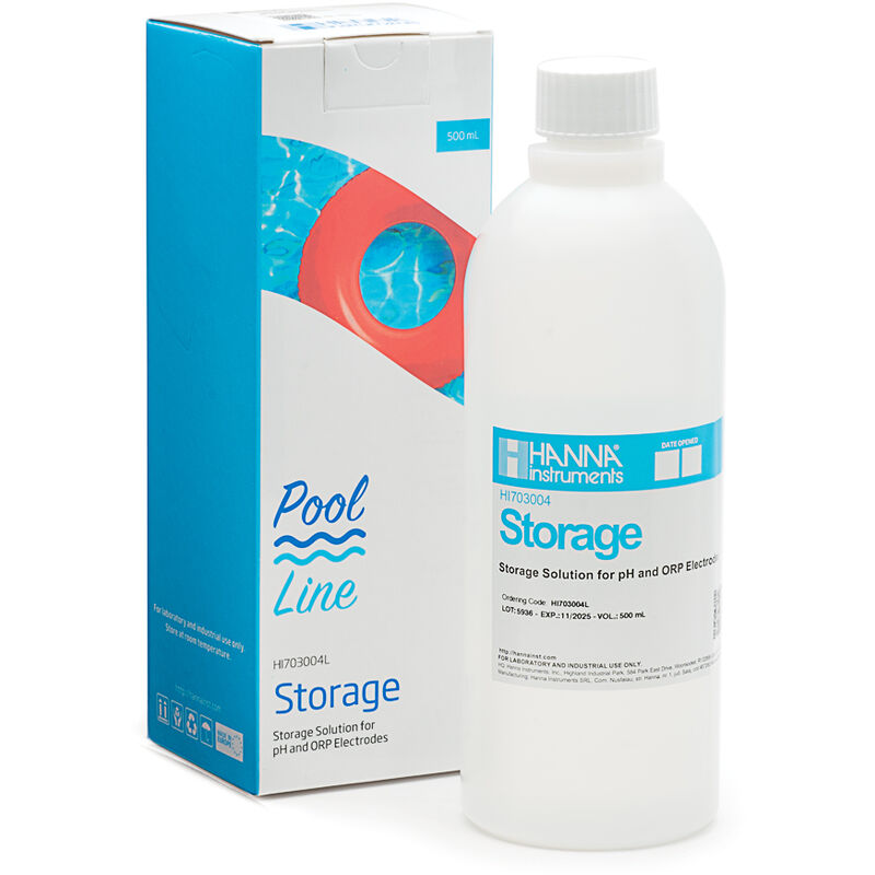 foto del prodotto hanna instruments soluzione per la conservazione degli elettrodi, flacone da 500 ml hi703004l