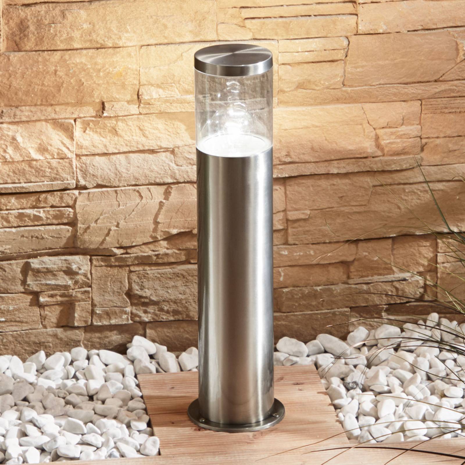 foto del prodotto hanneli in grigio da acciaio inox lindby