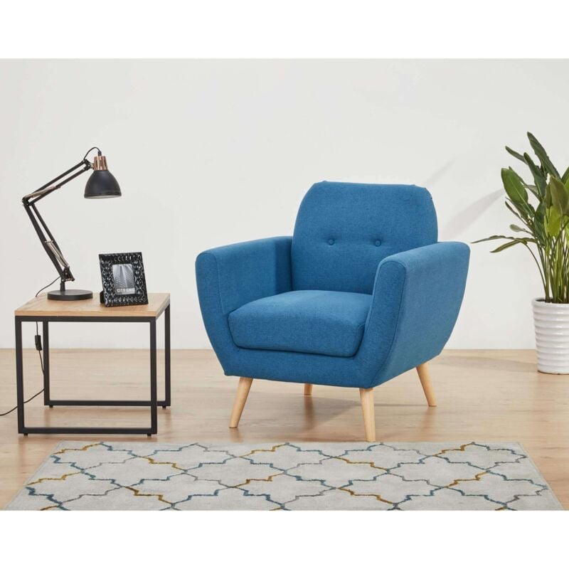 foto del prodotto hansel poltrona stile scandinavo in tessuto