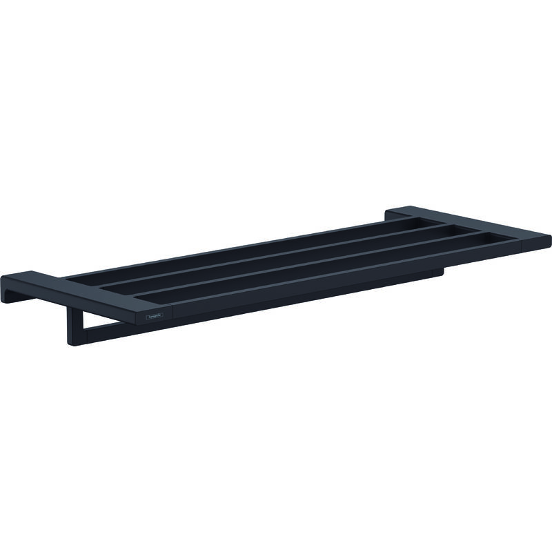foto del prodotto hansgrohe addstoris mensola con portasciugamani, lunghezza 65 cm, nero opaco 41751670