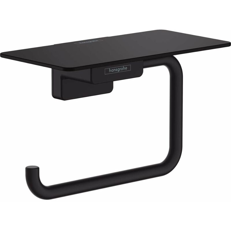 foto del prodotto hansgrohe addstoris portarotolo con mensola, nero opaco 41772670