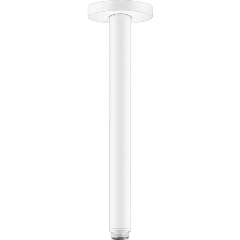 foto del prodotto hansgrohe braccio doccia s 300mm soffitto m 1 2 , bianco opaco 27389700 