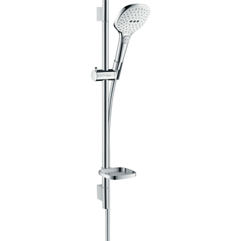foto del prodotto hansgrohe colonna doccia raindance select e 120 set saliscendi asta unica s puro bianco cromo 26620400 cromo