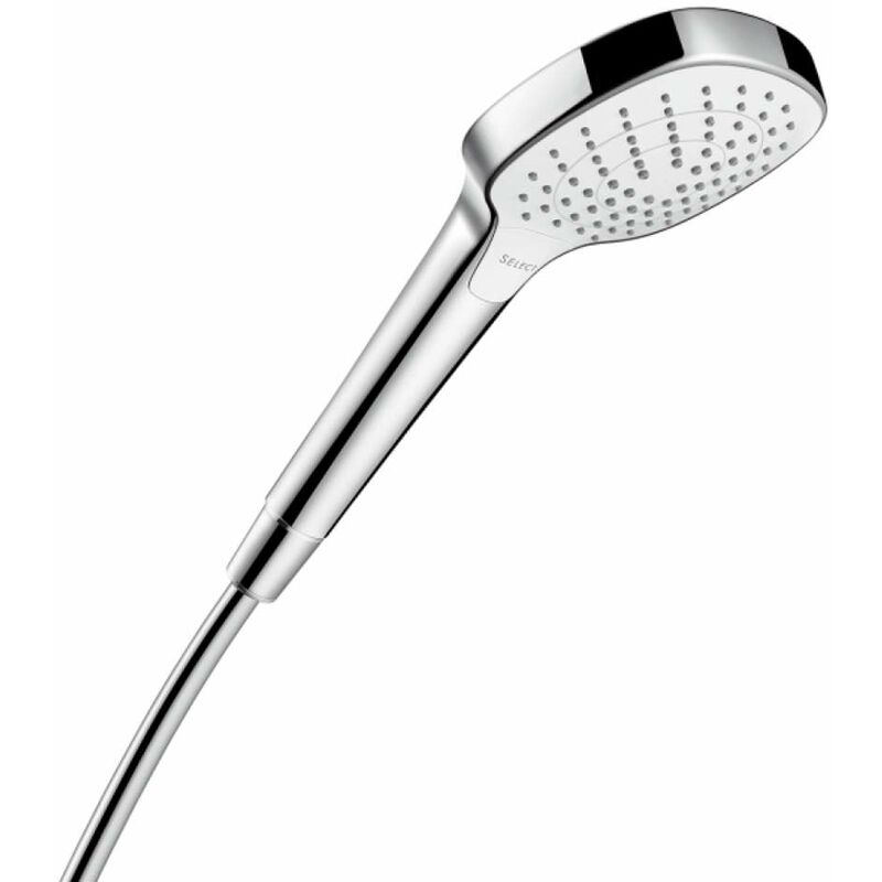 foto del prodotto hansgrohe croma select e doccetta a mano vario, ecosmart 9 l min, 3 getti, bianca cromata 26813400