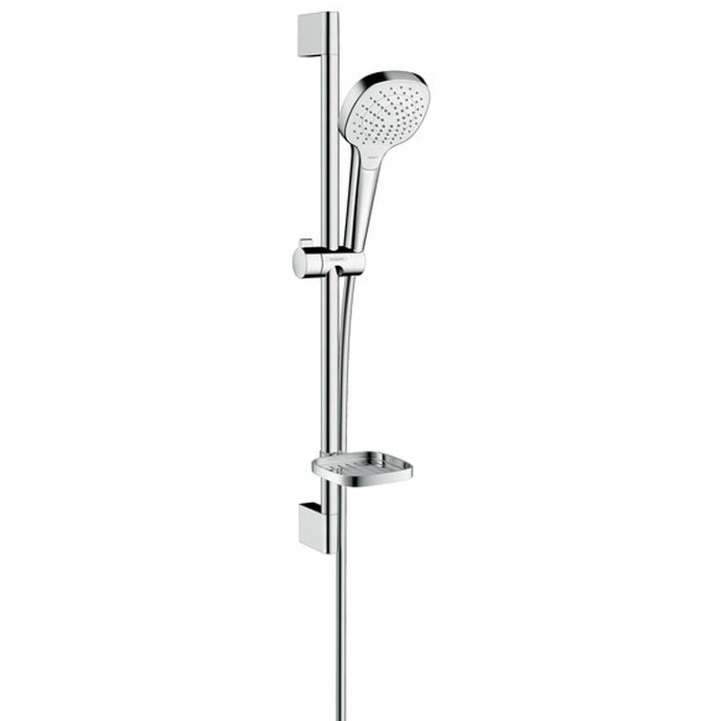 foto del prodotto hansgrohe croma select e set doccia vario 0,65m con porta saponetta casetta, bianco cromato 26586400