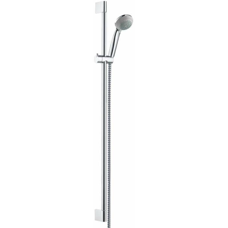 foto del prodotto hansgrohe crometta 85 set doccia variojet, 2 getti saliscendi unica crometta 0,90 m, cromato 27762000