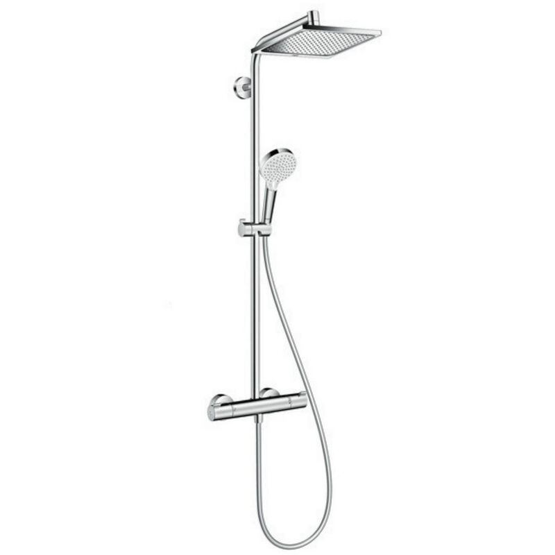 foto del prodotto hansgrohe crometta e 240, colonna doccia showerpipe, 1 getto ecosmart hg 27281000 