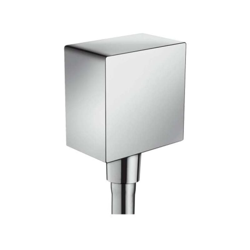 foto del prodotto hansgrohe fixfit attacco square per flessibile doccia con valvola di non ritorno, cromato 26455000