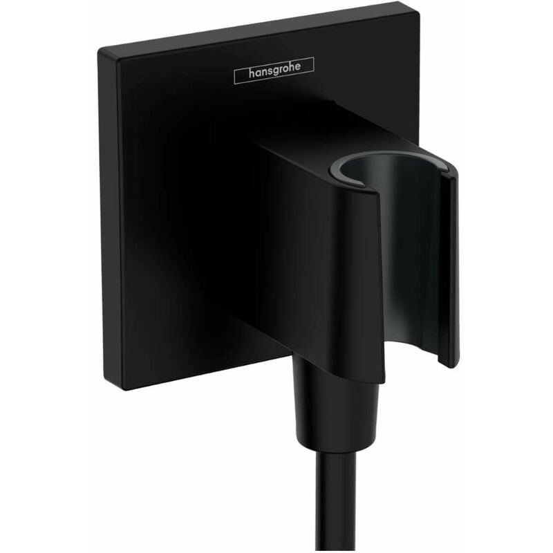 foto del prodotto hansgrohe fixfit presa d acqua con supporto per doccetta, nero opaco 26889670