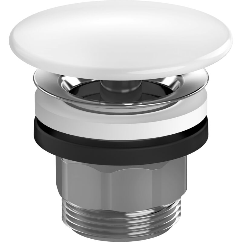 foto del prodotto hansgrohe garniture de vidage avec bouchon rond en c ramique,